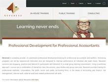 Tablet Screenshot of neverest.ca